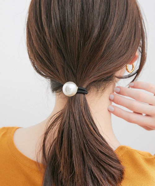 VIS（ビス）の「アソートパールヘアゴム（ヘアゴム・レディース・ホワイト系その他/ホワイト・FREE）」の4枚目の写真