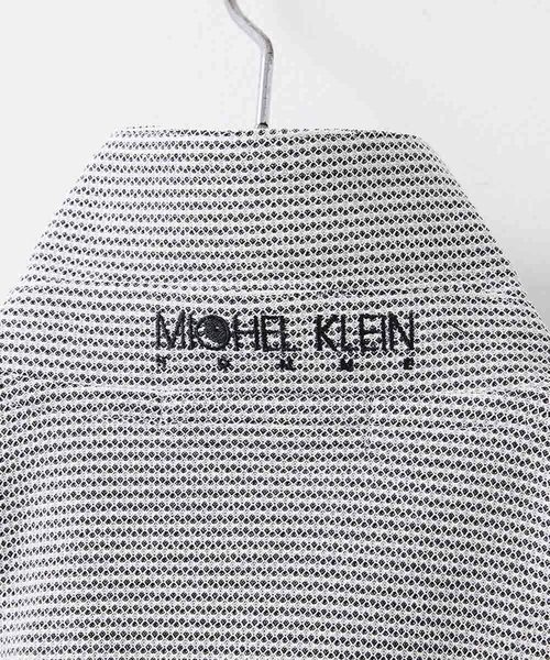 MICHEL KLEIN HOMME (ミッシェルクランオム)の「《日本製》幾何柄ポロシャツ(ポロシャツ・メンズ・ホワイト/ネイビー/ダークグレー・MEDIUM/LARGE/X-LARGE)」の12枚目の写真