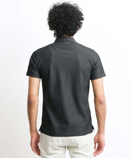 MICHEL KLEIN HOMME (ミッシェルクランオム)の「《日本製》幾何柄ポロシャツ(ポロシャツ・メンズ・ホワイト/ネイビー/ダークグレー・MEDIUM/LARGE/X-LARGE)」の18枚目の写真
