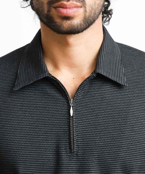 MICHEL KLEIN HOMME (ミッシェルクランオム)の「《日本製》幾何柄ポロシャツ(ポロシャツ・メンズ・ホワイト/ネイビー/ダークグレー・MEDIUM/LARGE/X-LARGE)」の19枚目の写真