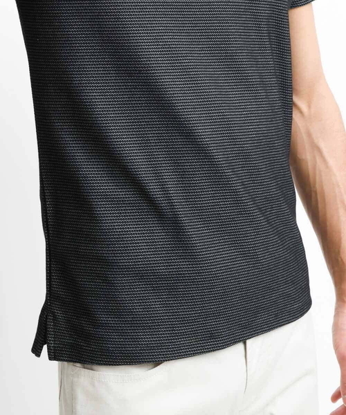 MICHEL KLEIN HOMME (ミッシェルクランオム)の「《日本製》幾何柄ポロシャツ(ポロシャツ・メンズ・ホワイト/ネイビー/ダークグレー・MEDIUM/LARGE/X-LARGE)」の21枚目の写真