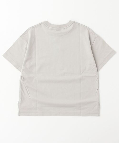 CONVEX（コンベックス）の「ﾋﾟｰﾌﾟﾙ ｽﾘｯﾄWIDE-T（Tシャツ/カットソー・キッズ・オフホワイト/グレー/グリーン/ブラック・120cm/130cm/140cm/160cm/150cm）」の5枚目の写真