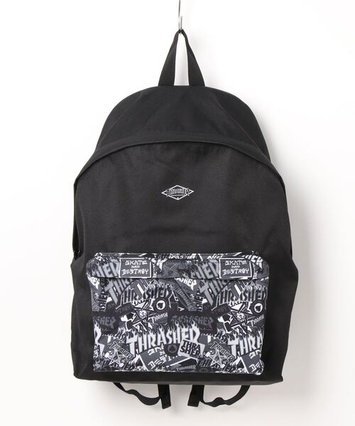 THRASHER(スラッシャー)の「STREET2 BACKPACK 24L/スラッシャーバックパック・リュックサック(バックパック/リュック・メンズ・ブラック×ホワイト/ブラック系その他/ブラック系その他5・FREE)」の7枚目の写真
