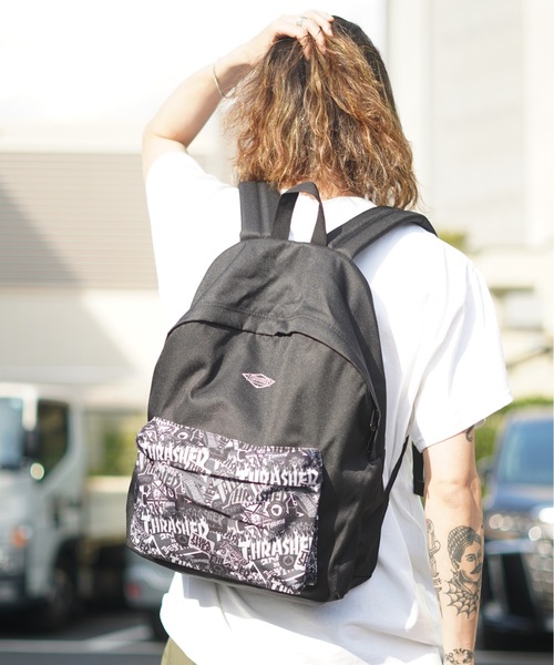 THRASHER(スラッシャー)の「STREET2 BACKPACK 24L/スラッシャーバックパック・リュックサック(バックパック/リュック・メンズ・ブラック×ホワイト/ブラック系その他/ブラック系その他5・FREE)」の13枚目の写真