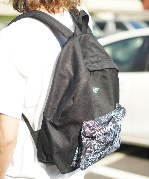 THRASHER(スラッシャー)の「STREET2 BACKPACK 24L/スラッシャーバックパック・リュックサック(バックパック/リュック・メンズ・ブラック×ホワイト/ブラック系その他/ブラック系その他5・FREE)」の11枚目の写真