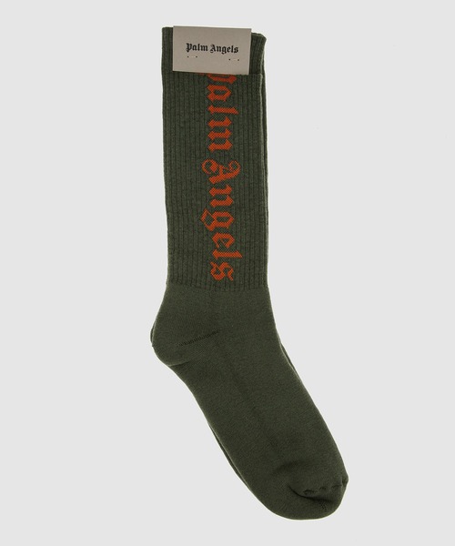 Palm Angels（パームエンジェルス）の「PALM ANGELS SOCKS（ソックス/靴下・メンズ・ライトグレー/グリーン・S/M/L/XL）」の2枚目の写真
