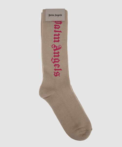 【Palm Angels】パラダイスソックス PARADISE PALM SOCKS in BLACK - YELLOW for Men | Palm Angels®