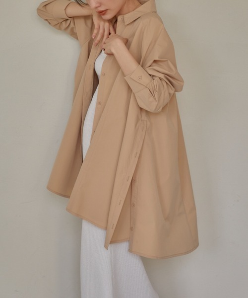 ACYM（アシーム）の「Multi way slit over シャツ（シャツ/ブラウス・レディース・ホワイト/ベージュ・FREE）」の20枚目の写真