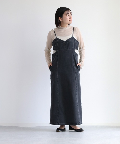 cepo(セポ)の「ハイネックシアーラメインナー(Tシャツ/カットソー・レディース・グレー/ベージュ/ブラック/チャコール/ベージュ系その他・M)」の7枚目の写真