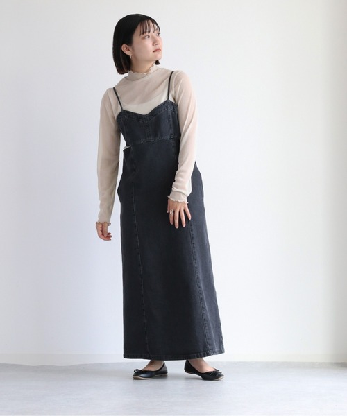 cepo(セポ)の「ハイネックシアーラメインナー(Tシャツ/カットソー・レディース・グレー/ベージュ/ブラック/チャコール/ベージュ系その他・M)」の6枚目の写真