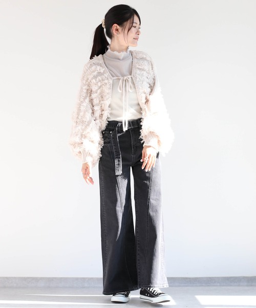 cepo(セポ)の「ハイネックシアーラメインナー(Tシャツ/カットソー・レディース・グレー/ベージュ/ブラック/チャコール/ベージュ系その他・M)」の15枚目の写真