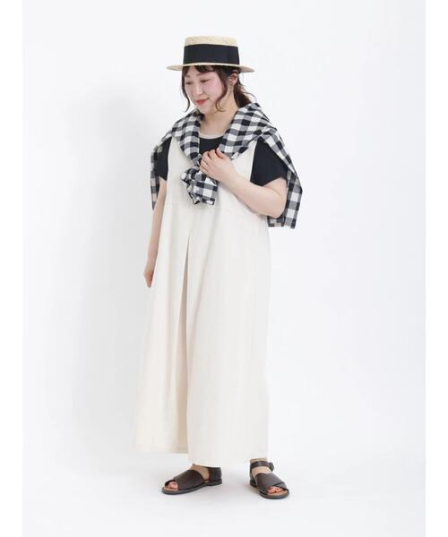 Samansa Mos2(サマンサ モスモス)の「ビッグギンガムカフスフリルブラウス(シャツ/ブラウス・レディース・ベージュ/ミント/ブラック/ブルー・フリ-)」の6枚目の写真