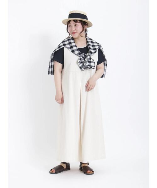 Samansa Mos2(サマンサ モスモス)の「ビッグギンガムカフスフリルブラウス(シャツ/ブラウス・レディース・ベージュ/ミント/ブラック/ブルー・フリ-)」の7枚目の写真