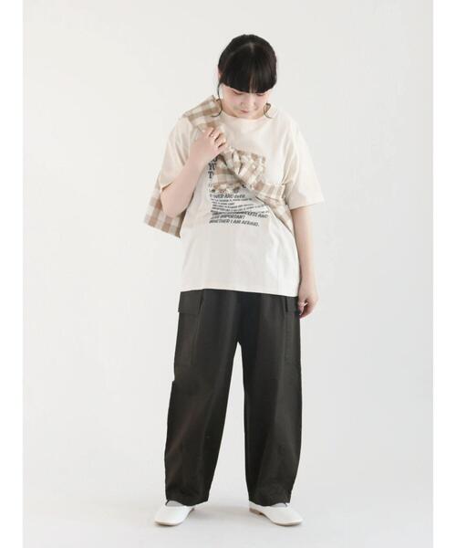 Samansa Mos2(サマンサ モスモス)の「ビッグギンガムカフスフリルブラウス(シャツ/ブラウス・レディース・ベージュ/ミント/ブラック/ブルー・フリ-)」の18枚目の写真