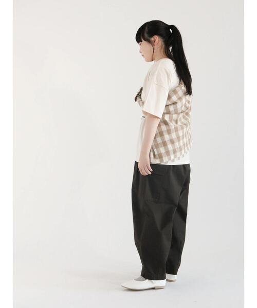 Samansa Mos2(サマンサ モスモス)の「ビッグギンガムカフスフリルブラウス(シャツ/ブラウス・レディース・ベージュ/ミント/ブラック/ブルー・フリ-)」の20枚目の写真