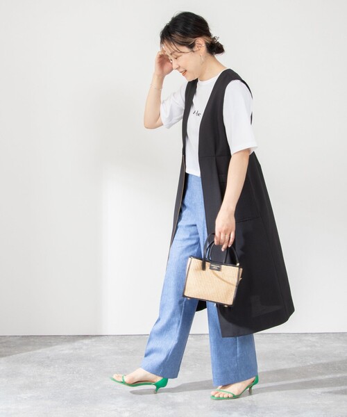 NOLLEY’S（ノーリーズ）の「ジレワンピース（ワンピース・レディース・ブラック/アイボリー/キャメル/イエロー/カーキ・38）」の12枚目の写真