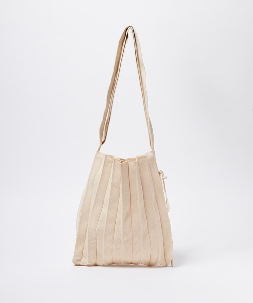 Chick（チック）の「▲Pleats Bag / プリーツバッグ ハンドバッグ（ハンドバッグ・メンズ・ブラック/ベージュ/パープル/ピンク/ブルー・ONE SIZE）」の18枚目の写真