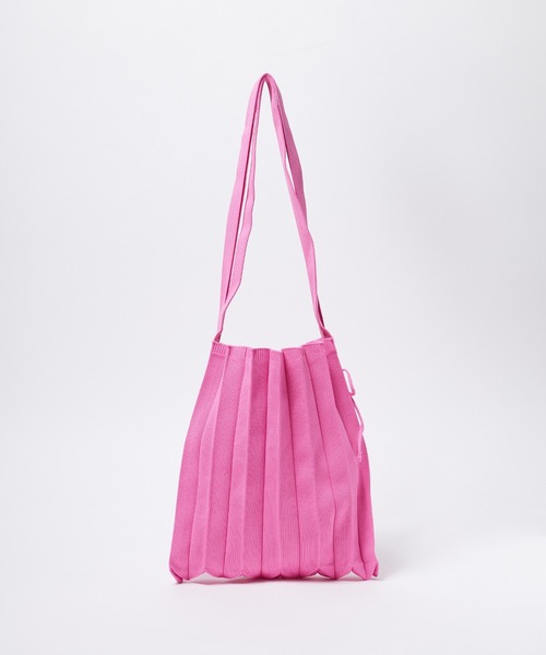 Chick（チック）の「▲Pleats Bag / プリーツバッグ ハンドバッグ（ハンドバッグ・メンズ・ブラック/ベージュ/パープル/ピンク/ブルー・ONE SIZE）」の22枚目の写真