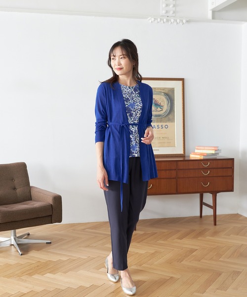A/C DESIGN BY ALPHA CUBIC(エーシーデザインバイアルファキュービック)の「【リバティ】プリントタンクトップ(Tシャツ/カットソー・レディース・ブルー/イエロー・LL/L/M)」の13枚目の写真