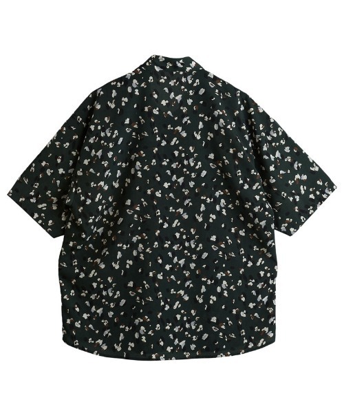 NO ID.（ノーアイディ）の「【NO ID.】All Over Pattern Big Shirt / 総柄 ビッグ シャツ（シャツ/ブラウス・メンズ・ワイン/グリーン/ブラック・ONE SIZE）」の11枚目の写真