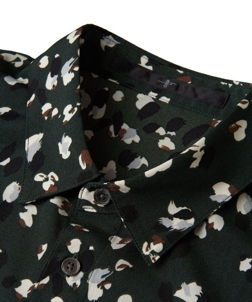 NO ID.（ノーアイディ）の「【NO ID.】All Over Pattern Big Shirt / 総柄 ビッグ シャツ（シャツ/ブラウス・メンズ・ワイン/グリーン/ブラック・ONE SIZE）」の12枚目の写真