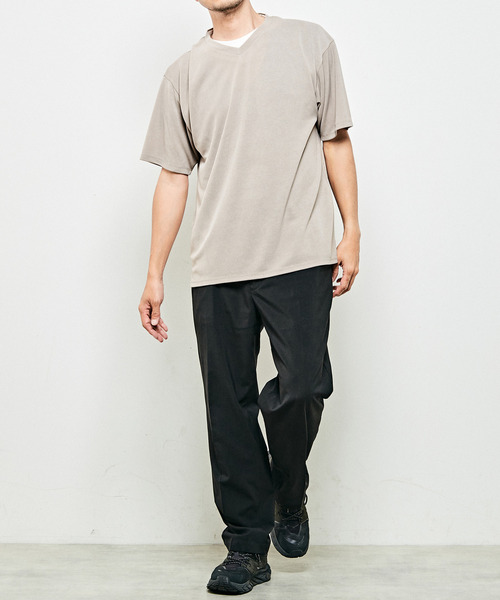 MASTER FRAME(マスターフレーム )の「【MASTER FRAME】 フェイクレイヤードVネックTシャツ(Tシャツ/カットソー・メンズ・ネイビー/サックスブルー/グレイッシュベージュ・4/3/2)」の13枚目の写真