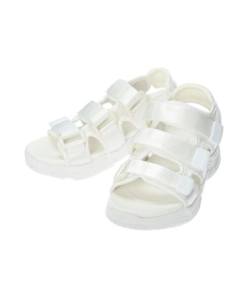 Samansa Mos2 blue(サマンサモスモスブルー)の「厚底スポーツサンダル(サンダル・レディース・ブラック/オフホワイト・M/L)」の8枚目の写真