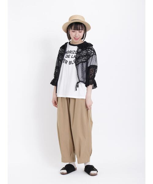 Samansa Mos2（サマンサ モスモス）の「フェイクスエードベルトサンダル（サンダル・レディース・ブラック/ベージュ/モカ・L/M）」の15枚目の写真