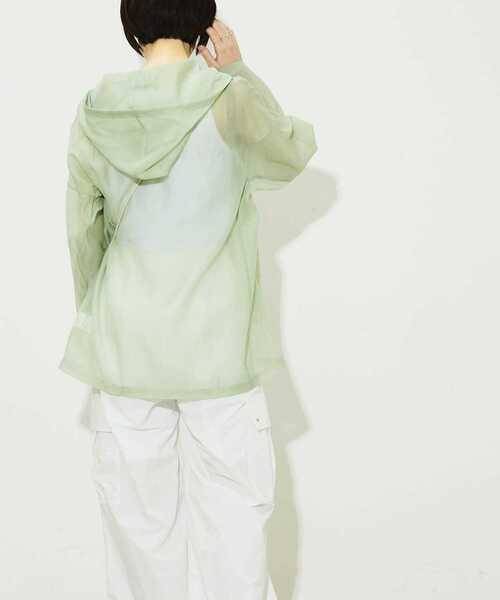 CONVERSE TOKYO（コンバーストウキョウ）の「ORGANDY MEXICAN PARKA（シャツ/ブラウス・レディース・ミント/ホワイト/ブラック/イエロー/ベージュ・FREE）」の14枚目の写真