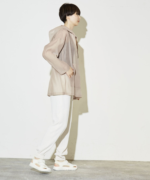 CONVERSE TOKYO（コンバーストウキョウ）の「ORGANDY MEXICAN PARKA（シャツ/ブラウス・レディース・ミント/ホワイト/ブラック/イエロー/ベージュ・FREE）」の18枚目の写真