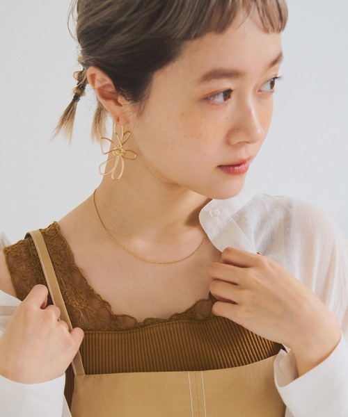 Crisp（クリスプ）の「クラッシュボールチェーンネックレス（ネックレス・レディース・シルバー/ゴールド・FREE）」の4枚目の写真