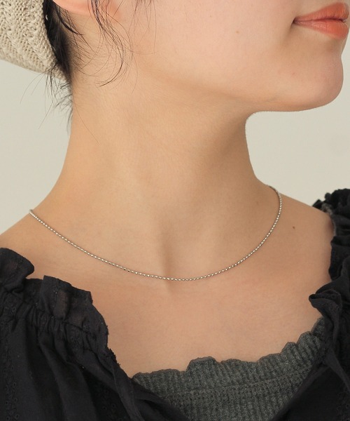 Crisp（クリスプ）の「クラッシュボールチェーンネックレス（ネックレス・レディース・シルバー/ゴールド・FREE）」の5枚目の写真