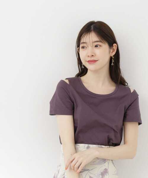 PROPORTION BODY DRESSING(プロポーションボディドレッシング)の「オープンショルダーTシャツ / 1213260701(Tシャツ/カットソー・レディース・ホワイト/ダークグレー/ピンク・FREE)」の14枚目の写真
