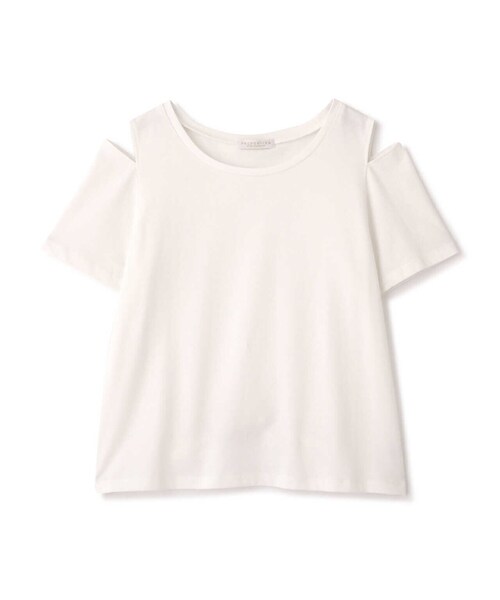 PROPORTION BODY DRESSING(プロポーションボディドレッシング)の「オープンショルダーTシャツ / 1213260701(Tシャツ/カットソー・レディース・ホワイト/ダークグレー/ピンク・FREE)」の5枚目の写真