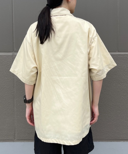 BROKEN BASE（ブロークンベース）の「ビッグシルエットサファリシャツ（シャツ/ブラウス・メンズ・ライトベージュ/ブラック・MEDIUM/LARGE）」の22枚目の写真