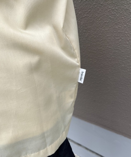 BROKEN BASE（ブロークンベース）の「ビッグシルエットサファリシャツ（シャツ/ブラウス・メンズ・ライトベージュ/ブラック・MEDIUM/LARGE）」の10枚目の写真