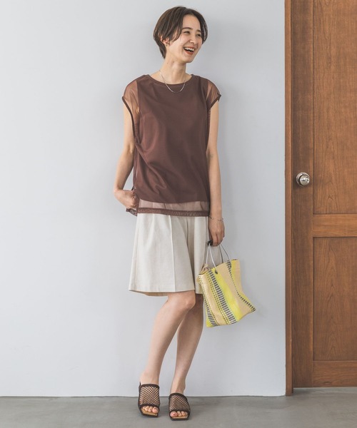 LEPSIM（レプシィム）の「リネン混ツイルハーフパンツ　907097（その他パンツ・レディース・アイボリー/ベージュ/ブラック・MEDIUM/LARGE）」の16枚目の写真