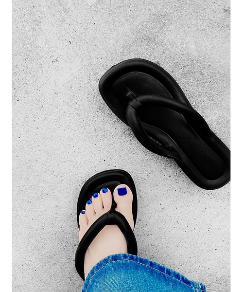 LVEU.（ラブユ.）の「Volume sole beach sandals / ボリュームソールビーチサンダル(Ai select)（サンダル・レディース・ブラック・S/M/L）」の10枚目の写真