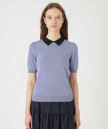 BLUE LABEL CRESTBRIDGE | コットンナイロンポロニット(ニット/セーター)