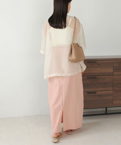【美品】M.fil シアー ジャケット ブラウス 美品】M.fil シアー ジャケット ブラウス