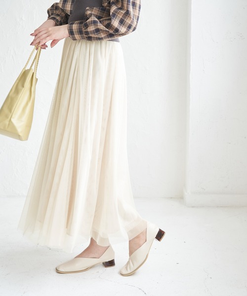 ROPE' PICNIC（ロペピクニック）の「チュールスカート（スカート・レディース・ブラック/ブラウン/キナリ・38）」の12枚目の写真