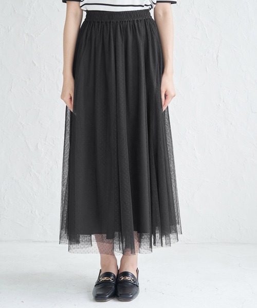 ROPE' PICNIC（ロペピクニック）の「チュールスカート（スカート・レディース・ブラック/ブラウン/キナリ・38）」の17枚目の写真