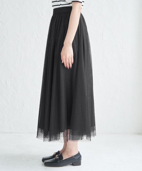 ROPE' PICNIC（ロペピクニック）の「チュールスカート（スカート・レディース・ブラック/ブラウン/キナリ・38）」の18枚目の写真