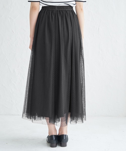 ROPE' PICNIC（ロペピクニック）の「チュールスカート（スカート・レディース・ブラック/ブラウン/キナリ・38）」の19枚目の写真
