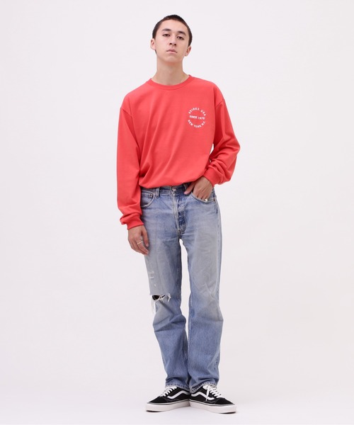 AVIREX(アヴィレックス)の「VARSITY LOGO L/S T-SHIRT / バーシティ ロゴ 長袖Tシャツ / AVIREX / アヴィレックス(Tシャツ/カットソー・メンズ・オレンジ/ネイビー/ブラック/オフホワイト・MEDIUM/LARGE/X-LARGE/XX-LARGE)」の16枚目の写真