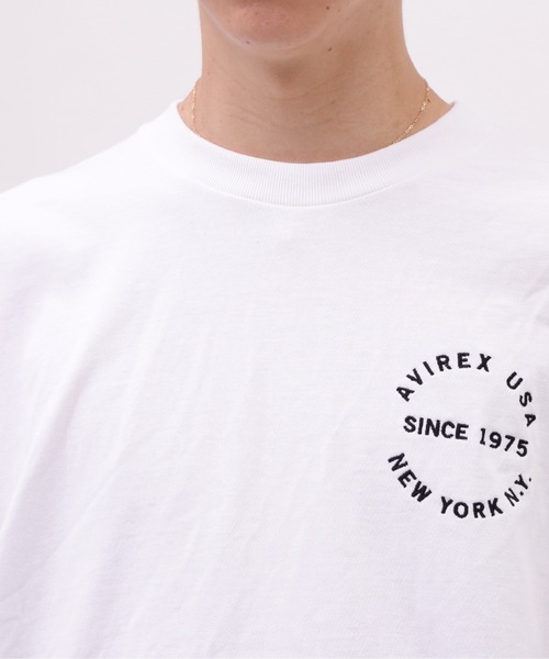 AVIREX(アヴィレックス)の「VARSITY LOGO L/S T-SHIRT / バーシティ ロゴ 長袖Tシャツ / AVIREX / アヴィレックス(Tシャツ/カットソー・メンズ・オレンジ/ネイビー/ブラック/オフホワイト・MEDIUM/LARGE/X-LARGE/XX-LARGE)」の19枚目の写真