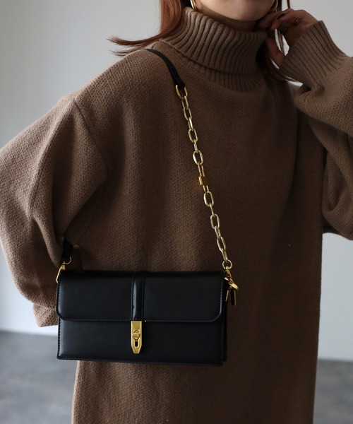 Riberry（リベリー）の「ベルトデザインミニショルダーバッグ（ショルダーバッグ・レディース・ブラウン/ホワイト/ベージュ/ブラック・FREE）」の5枚目の写真