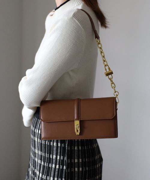 Riberry（リベリー）の「ベルトデザインミニショルダーバッグ（ショルダーバッグ・レディース・ブラウン/ホワイト/ベージュ/ブラック・FREE）」の10枚目の写真