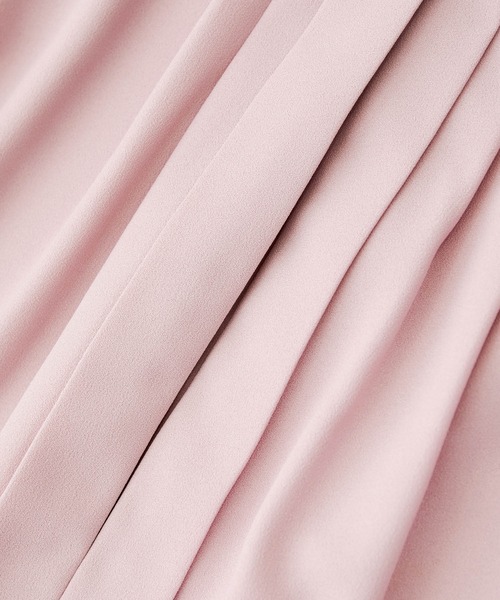 VIS（ビス）の「【防シワ・洗える】フロントタック長袖ブラウス（シャツ/ブラウス・レディース・ネイビー/ベージュ系その他/ピンク/ブルー系その他4/オフホワイト/サックスブルー/ブラック系その他/キナリ/ホワイト系その他5・L/M）」の21枚目の写真