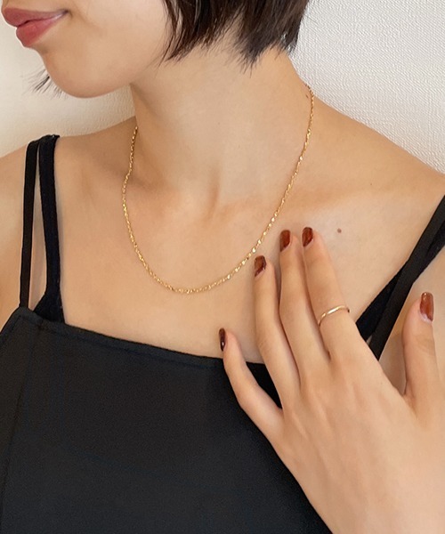 SEN TOKYO(セントーキョー)の「金属アレルギー対応 ニュアンスデザイン マルチパターン サージカルステンレス ネックレス(ネックレス・レディース・シルバー系その他2/ゴールド系その他5/シルバー系その他3/ゴールド系その他6/シルバー/ゴールド系その他3/ゴールド/ゴールド系その他4/ゴールド系その他2/シルバー系その他6/シルバー系その他5/ゴールド系その他/シルバー系その他4/シルバー系その他・FREE)」の9枚目の写真